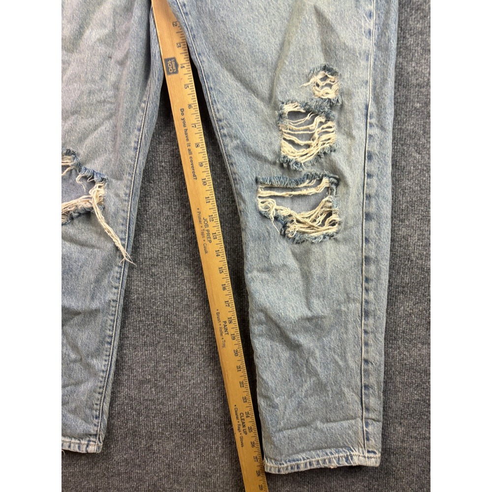 Free People We The Free Jeans Womens 29 Blue Distressed High Rise Straight Leg - Picture 5 of 9